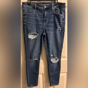 American Eagle Outfitters Ripped Hi-Rise Jegging